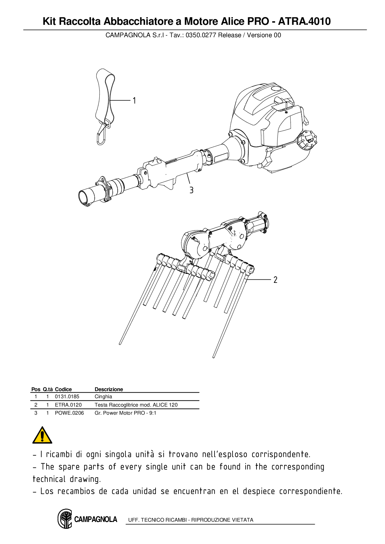 ATRA.4010_Kit Raccolta Abb. a Motore Alice PRO